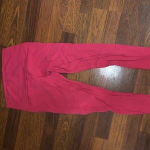 Hot pink Lululemon size 6 wunder under